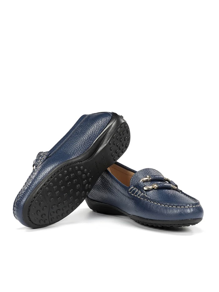 MOCASINES DE PIEL PARA MUJER FLUCHOS BRUNI F2156 MARINO