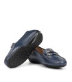 MOCASINES DE PIEL PARA MUJER FLUCHOS BRUNI F2156 MARINO