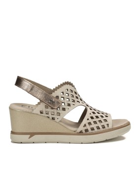 SANDALIAS CONFORT DE CUÑA PARA MUJER FLUCHOS SMASH F1972 BEIGE