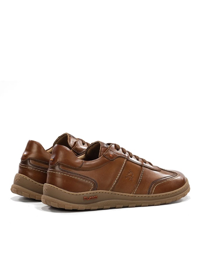 ZAPATO DEPORTIVO DE PIEL CON HORMA ANCHA PARA HOMBRE FLUCHOS JERRY F2501 CUERO
