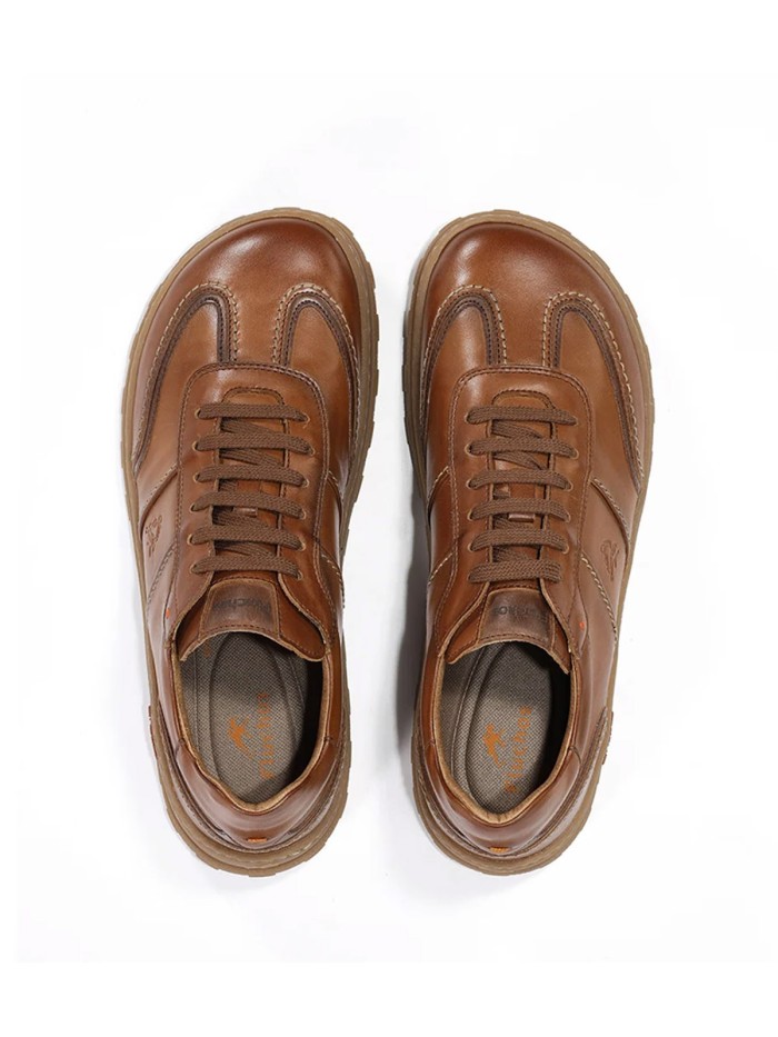 ZAPATO DEPORTIVO DE PIEL CON HORMA ANCHA PARA HOMBRE FLUCHOS JERRY F2501 CUERO