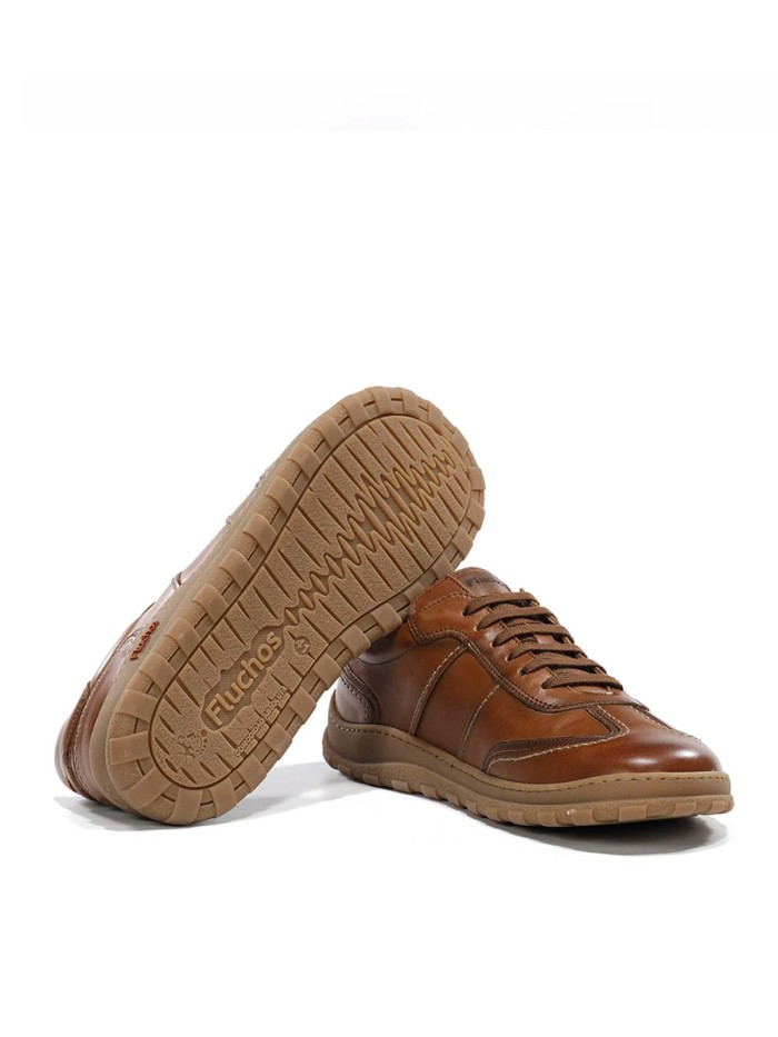ZAPATO DEPORTIVO DE PIEL CON HORMA ANCHA PARA HOMBRE FLUCHOS JERRY F2501 CUERO