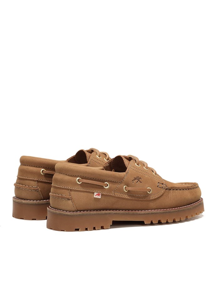 NÁUTICO CLÁSICO DE PIEL DE NOBUCK PARA MUJER FLUCHOS SCOTT F0053 CUERO