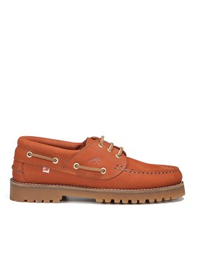 NÁUTICOS DE MUJER EN PIEL DE NOBUCK NARANJA FLUCHOS SCOTT F0053