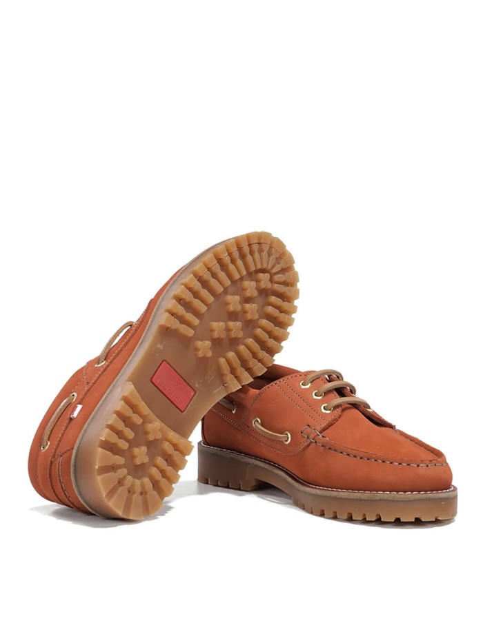 NÁUTICOS DE MUJER EN PIEL DE NOBUCK NARANJA FLUCHOS SCOTT F0053