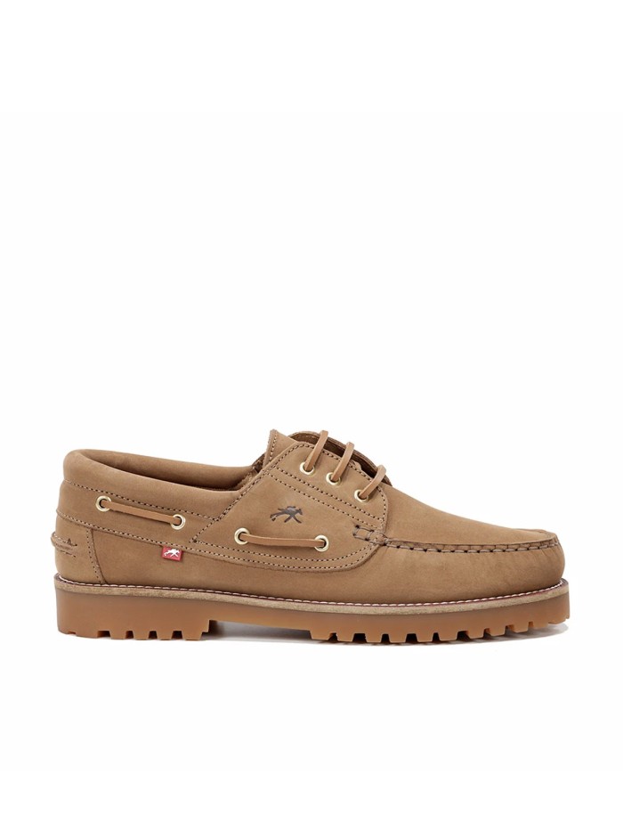 NÁUTICO DE CABALLERO EN PIEL DE NOBUCK FLUCHOS SCOTT F0054 CUERO