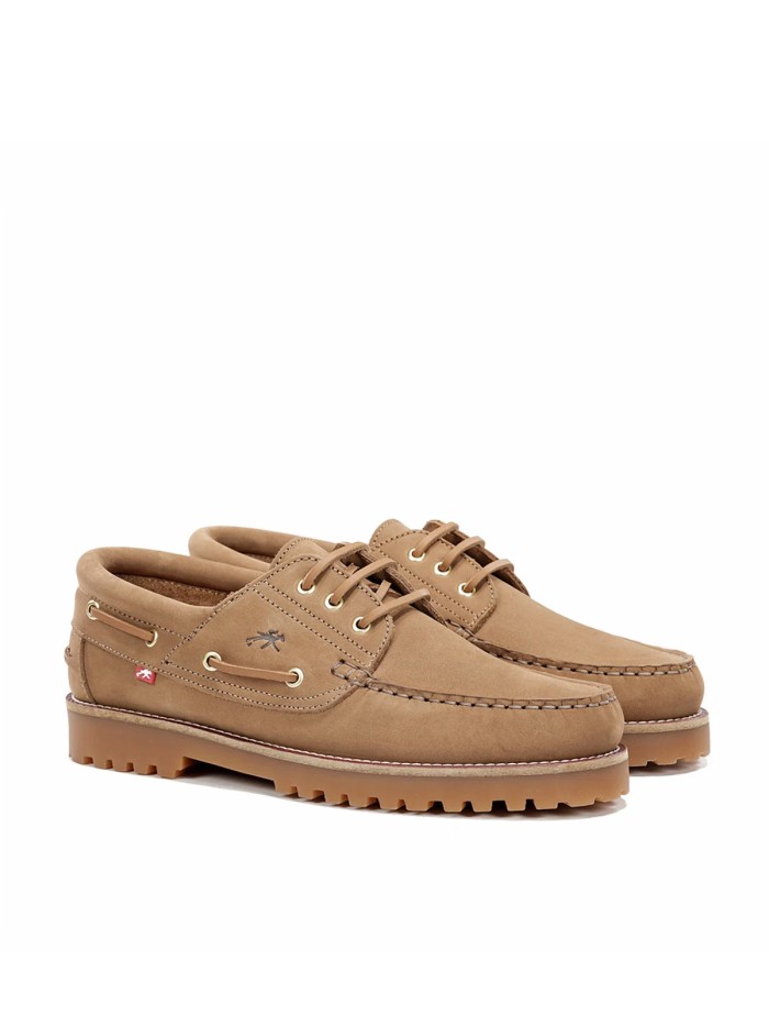 NÁUTICO DE CABALLERO EN PIEL DE NOBUCK FLUCHOS SCOTT F0054 CUERO