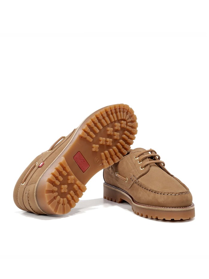 NÁUTICO DE CABALLERO EN PIEL DE NOBUCK FLUCHOS SCOTT F0054 CUERO