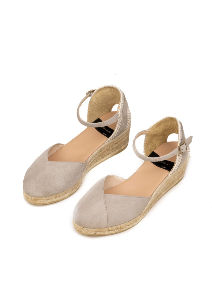 ALPARGATA DE ANTE CON CUÑA DE YUTE GAIMO COPITA TAUPE