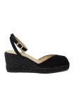ALPARGATAS DE YUTE CON CUÑA GAIMO SOLENE NEGRO