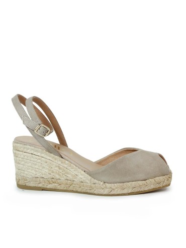 ALPARGATAS DE YUTE CON CUÑA GAIMO SOLENE TAUPE