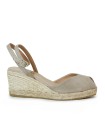 ALPARGATAS DE YUTE CON CUÑA GAIMO SOLENE TAUPE