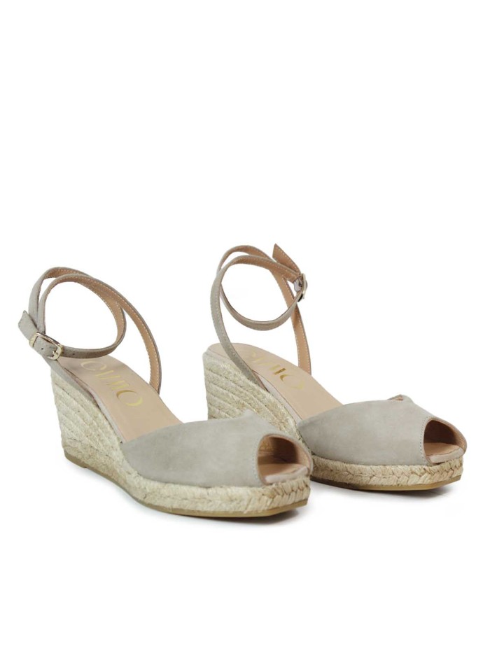 ALPARGATAS DE YUTE CON CUÑA GAIMO SOLENE TAUPE