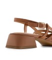 ZAPATOS TACÓN DESTALONADOS PIEL GIOSEPPO ROTHBURY CAMEL