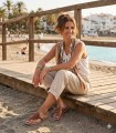 SANDALIA PALA DE PIEL KISERIAN CUERO | PIEL SUAVE Y PLANTA ACOLCHADA PARA MUJER