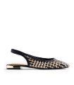 BAILARINAS PIEL TRENZADA BICOLOR BLANCO Y NEGRO PARA MUJER GIOSEPPO WENDELL