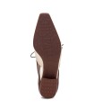 ZAPATO DE TACÓN BAJO BICOLOR HISPANITAS AZUCENA AVELLANA