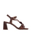 SANDALIAS DE TACÓN DE PIEL PARA MUJER HISPANITAS HORQUIDEA HV264635 MARRÓN