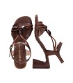 SANDALIAS DE TACÓN DE PIEL PARA MUJER HISPANITAS HORQUIDEA HV264635 MARRÓN