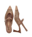 ZAPATO DE TACÓN DESTALONADO HISPANITAS RHV264671 SOHO-V26 ALMOND