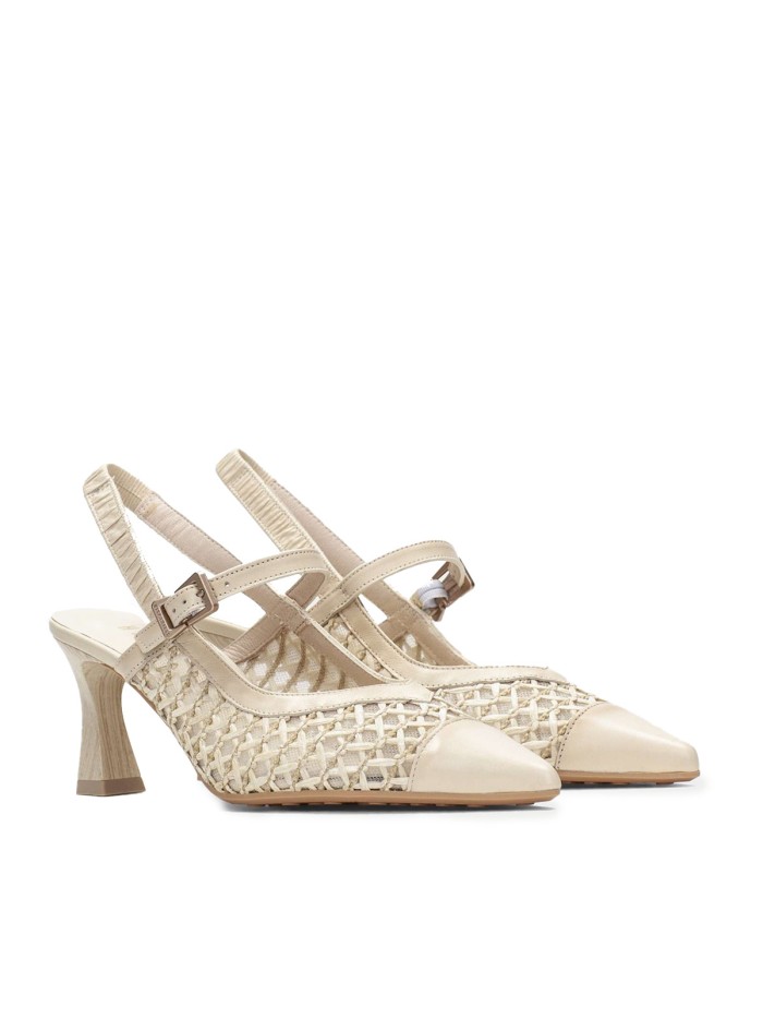 ZAPATO DE TACÓN DESTALONADO HISPANITAS RHV264671 SOHO-V26 BEIGE