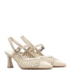 ZAPATO DE TACÓN DESTALONADO HISPANITAS RHV264671 SOHO-V26 BEIGE