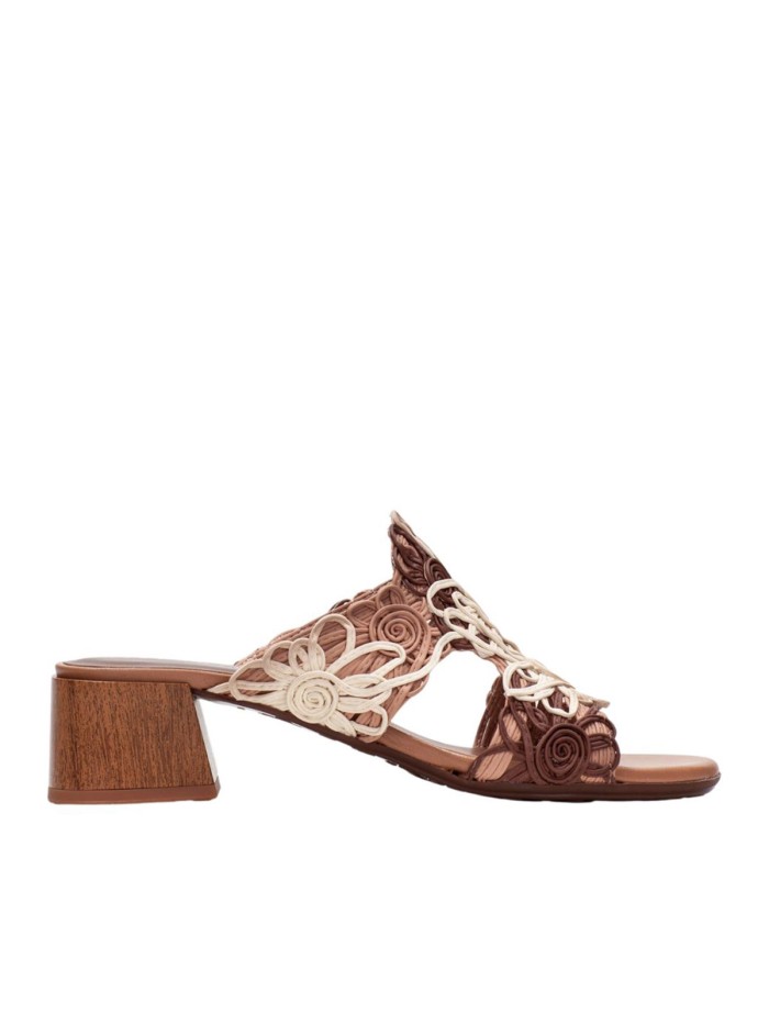 SANDALIAS MULE DE TACÓN PARA MUJER HISPANITAS TULIPAN HV264841 BEIGE