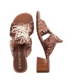 SANDALIAS MULE DE TACÓN PARA MUJER HISPANITAS TULIPAN HV264841 BEIGE