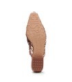 ZUECOS DE TACÓN BAJO CON DISEÑO FLORAR EN CORDELA HISPANITAS AZUCENA HV264840 BEIGE