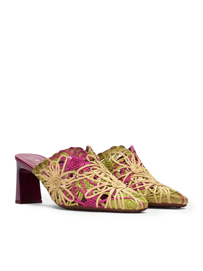 ZUECO DE TACÓN PARA MUJER HISPANITAS AMAPOLA HV264800 MULTICOLOR