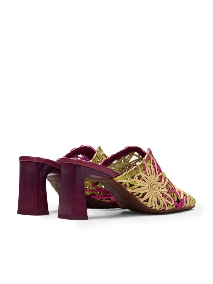 ZUECO DE TACÓN PARA MUJER HISPANITAS AMAPOLA HV264800 MULTICOLOR