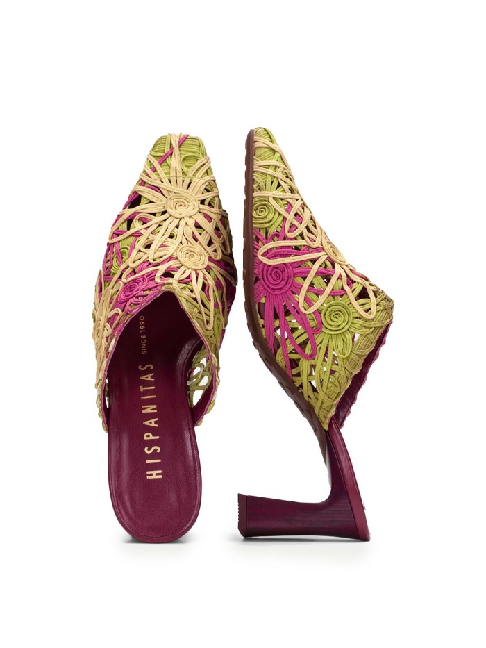 ZUECO DE TACÓN PARA MUJER HISPANITAS AMAPOLA HV264800 MULTICOLOR