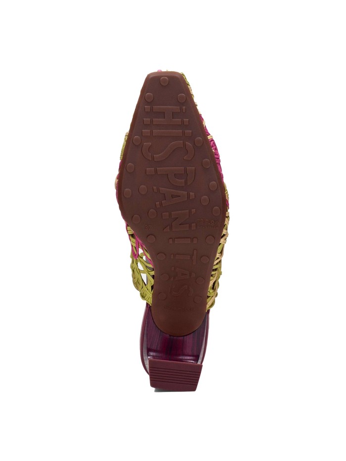 ZUECO DE TACÓN PARA MUJER HISPANITAS AMAPOLA HV264800 MULTICOLOR