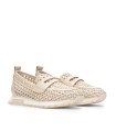 MOCASÍN ENREJADO DE PIEL PARA MUJER DE HISPANITAS RHV264856 MARRAKECH BEIGE