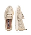 MOCASÍN ENREJADO DE PIEL PARA MUJER DE HISPANITAS RHV264856 MARRAKECH BEIGE