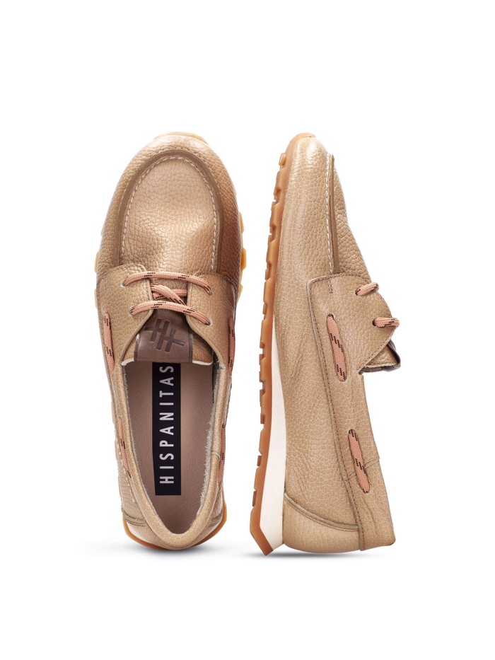 ZAPATO DE CORDONES RETRO EN PIEL PARA MUJER HISPANITAS HV264603 ZINNIA CAMEL