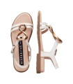 SANDALIA DE TIRAS CON ADORNO DE INFINITO PARA MUJER HISPANITAS BALI CHV264765 BEIGE