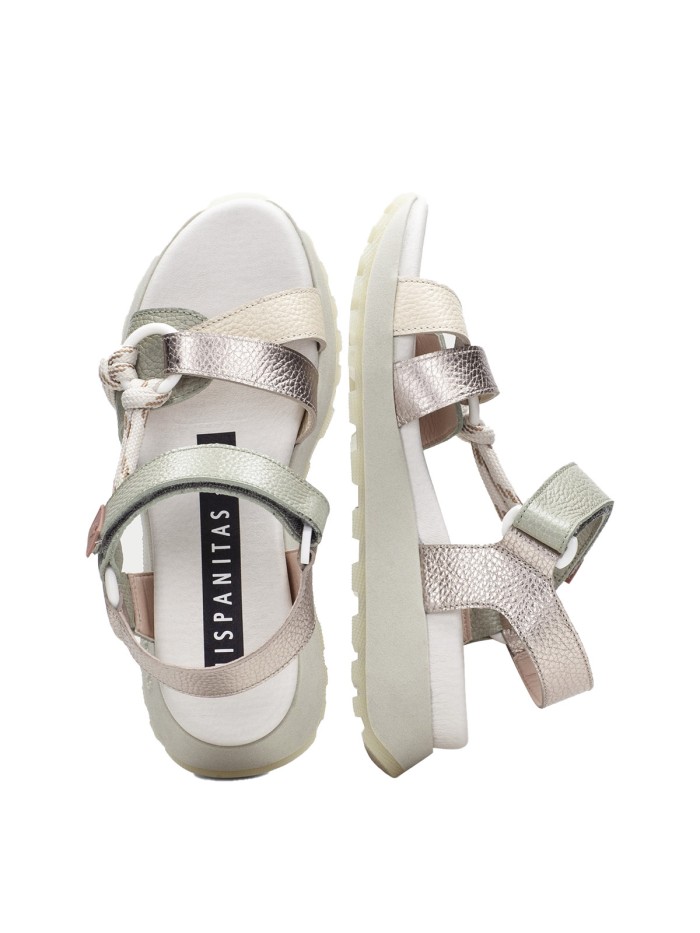 SANDALIAS SPORT EN TENDENCIA DE PIEL PARA MUJER HISPANITAS AMBAR CHV264869 ALGA