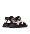 SANDALIA SPORT DE MUJER CON DETALLES PONY HISPANITAS AMBAR CHV264807 NEGRO