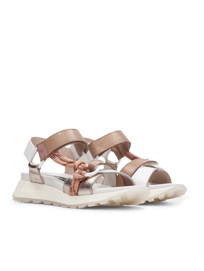 SANDALIAS CASUAL LIGERAS DE PIEL PARA MUJER HISPANITAS AMBAR CHV264807 CAVA