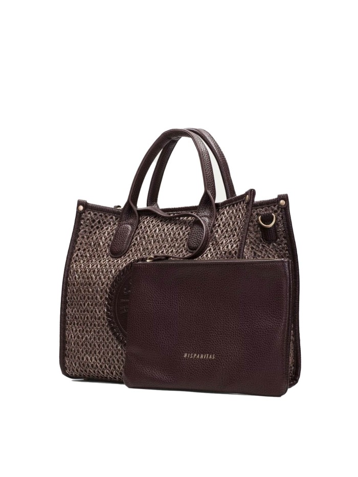 BOLSO SHOPPER BAG PARA MUJER HISPANITAS BV264717 AVELLANA