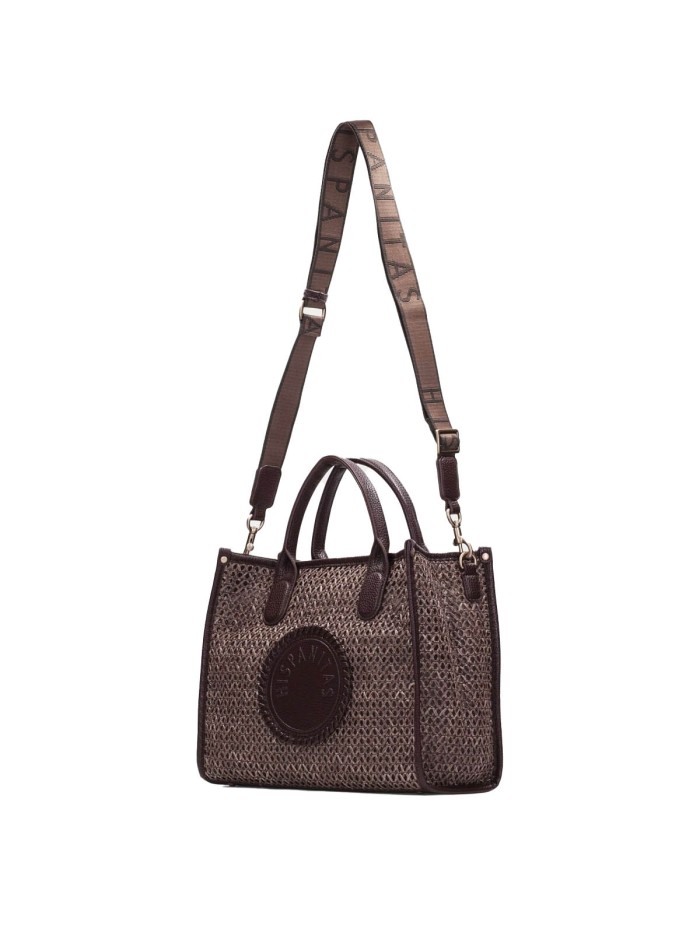 BOLSO SHOPPER BAG PARA MUJER HISPANITAS BV264717 AVELLANA