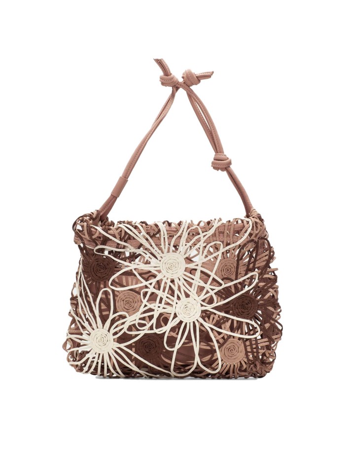 BOLSO DE HOMBRO NATURAL PARA MUJER HISPANITAS BV264729 MARRÓN