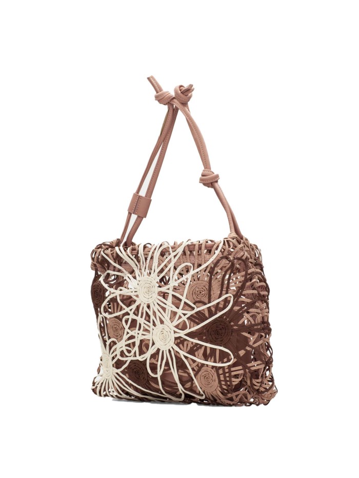 BOLSO DE HOMBRO NATURAL PARA MUJER HISPANITAS BV264729 MARRÓN