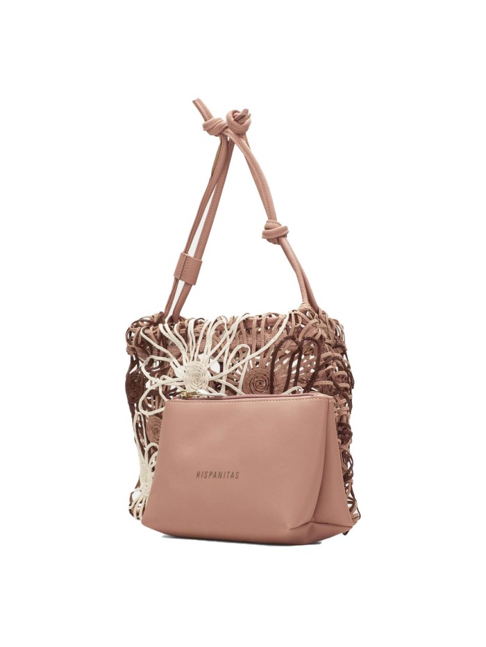 BOLSO DE HOMBRO NATURAL PARA MUJER HISPANITAS BV264729 MARRÓN