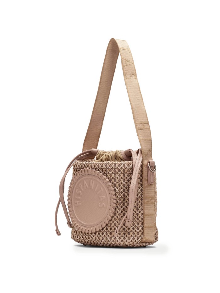 BOLSO BANDOLERA DE RAFIA PARA MUJER HISPANITAS BV253837 CAMEL