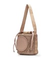 BOLSO BANDOLERA DE RAFIA PARA MUJER HISPANITAS BV253837 CAMEL