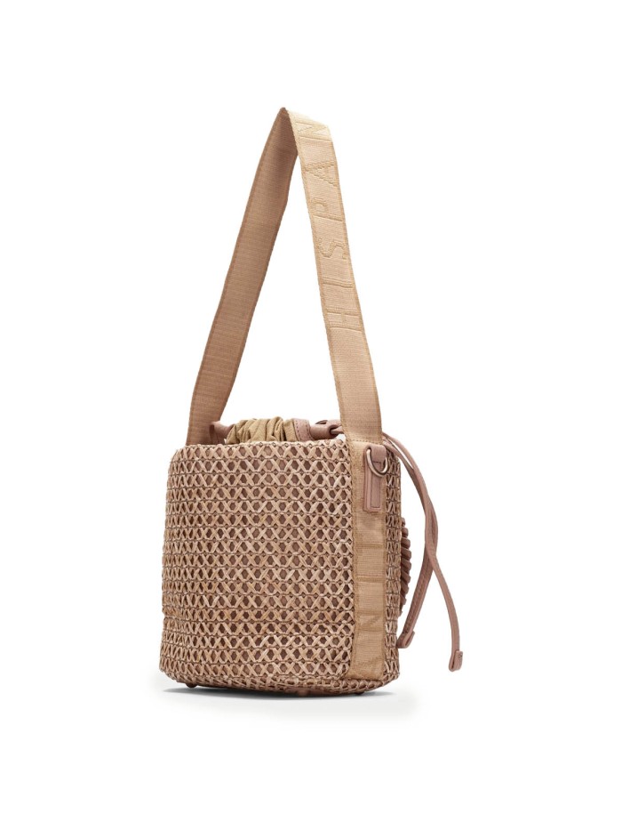 BOLSO BANDOLERA DE RAFIA PARA MUJER HISPANITAS BV253837 CAMEL