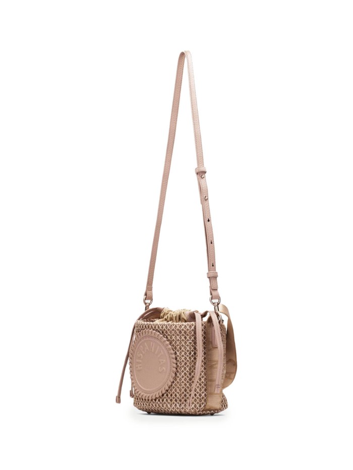 BOLSO BANDOLERA DE RAFIA PARA MUJER HISPANITAS BV253837 CAMEL