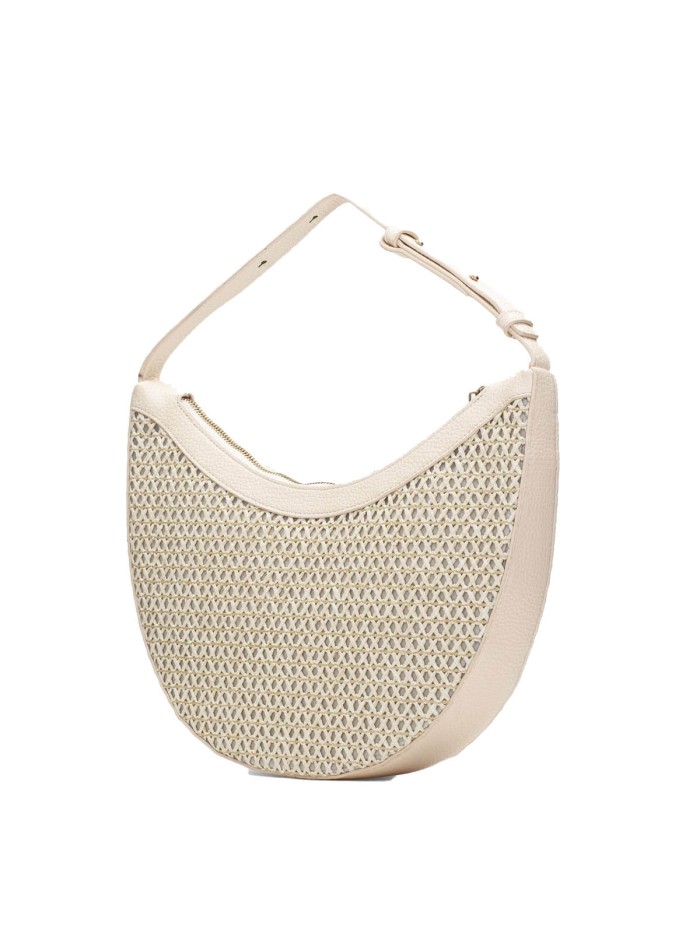 BOLSO HOBBO DE RAFIA PARA MUJER HISPANITAS MARRAKECH CREMA BV264718
